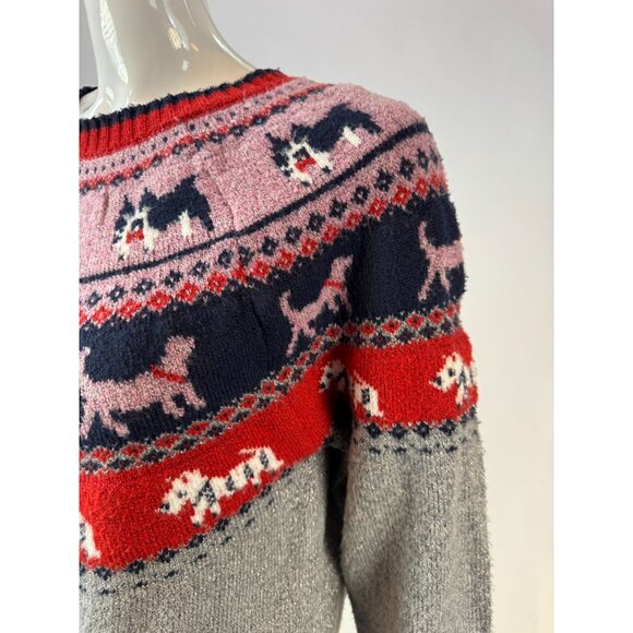 Vintage Holiday Time Dog Pattern Sweater M (8-10) - Picture 12 of 16